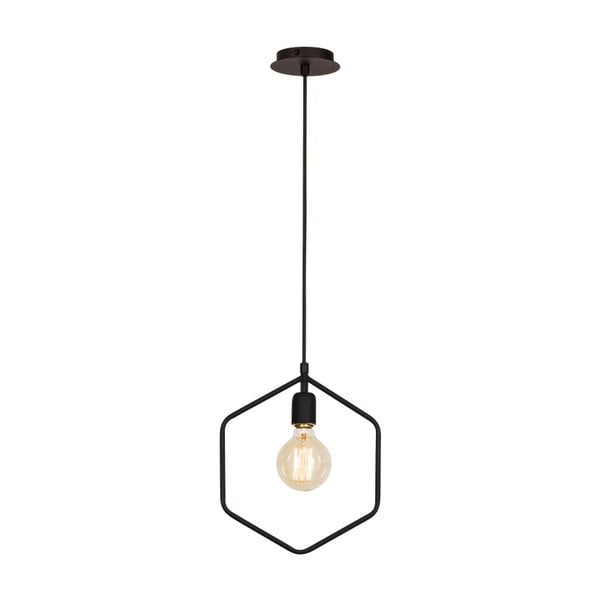 Czarna lampa wisząca Hexagon-image-1