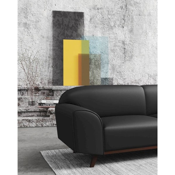 Ciemnoszara skórzana sofa 193 cm Nesbo – MESONICA-image-4