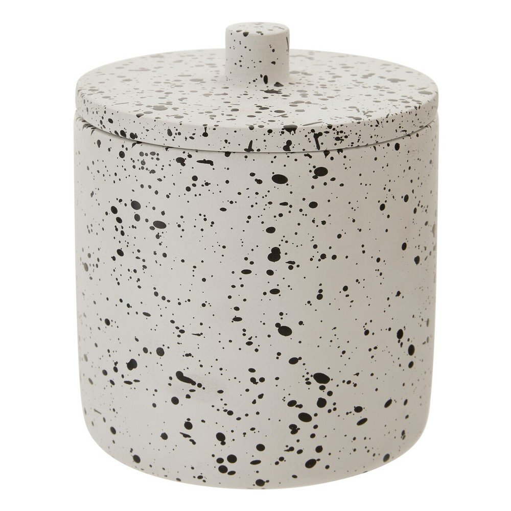 Kremowy betonowy organizer łazienkowy na waciki Mozie – Premier Housewares