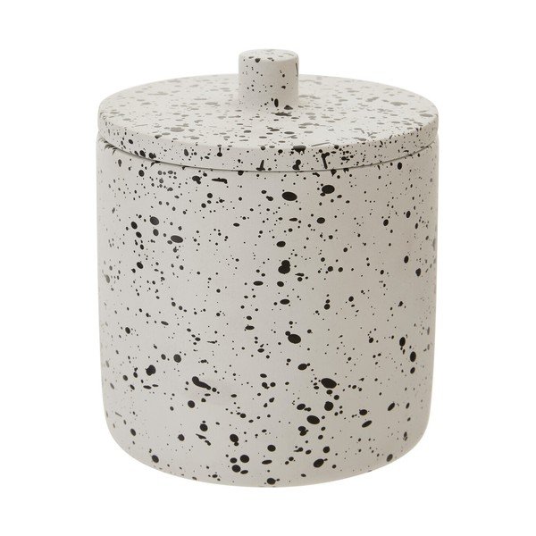 Kremowy betonowy organizer łazienkowy na waciki Mozie – Premier Housewares