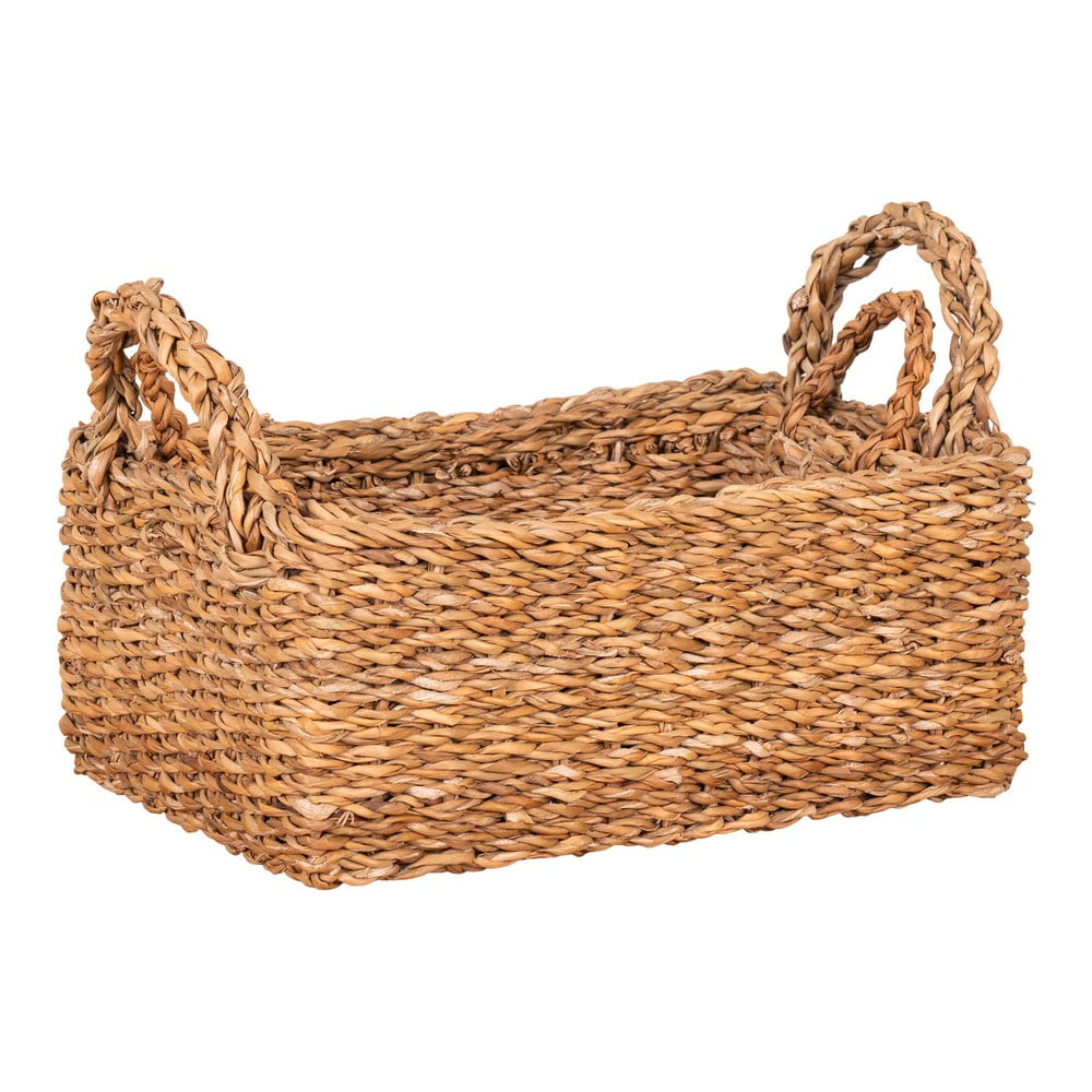 Koszyki z trawy morskiej zestaw 2 szt. 32x23x13 cm Morella – House Nordic (zdjęcie 3)