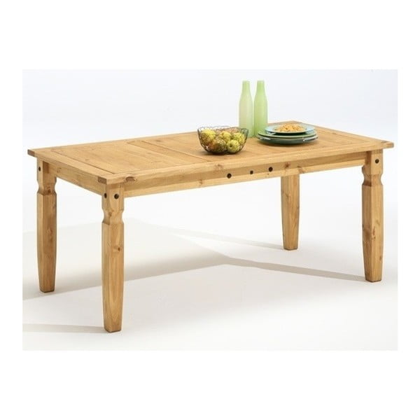 Stół do jadalni z drewna sosnowego SOB Mexiko, 80x80 cm