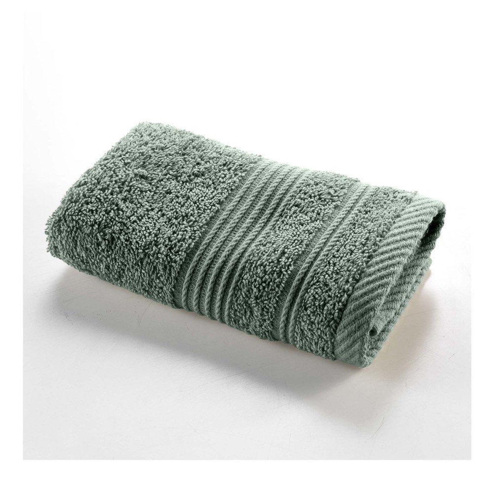 Szałwiowy bawełniany ręcznik frotte 30x50 cm Tendresse – douceur d'intérieur