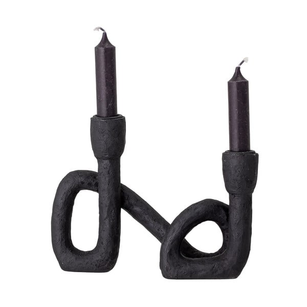 Czarny świecznik Bloomingville Mashel, wys. 16,5 cm-image-3