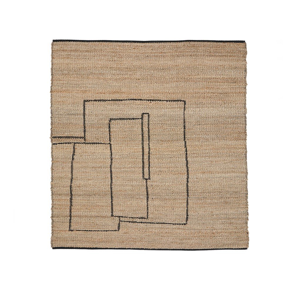 Dywan z juty dwustronny/tkany ręcznie w naturalnym kolorze 200x300 cm Velira – Kave Home (zdjęcie 4)