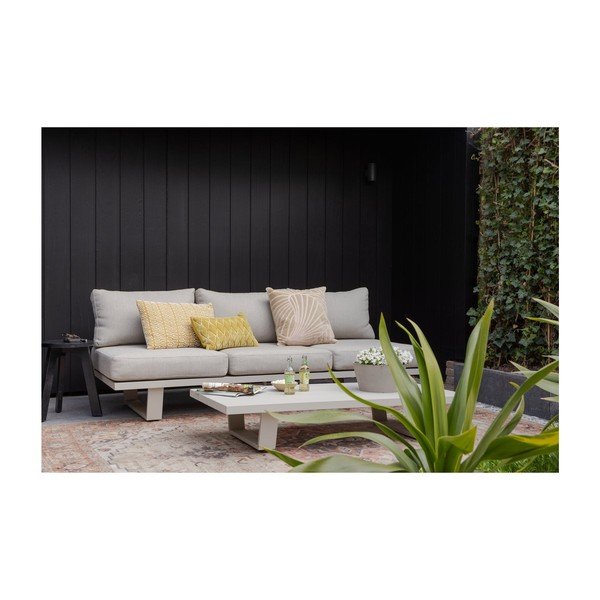 Szarobeżowa tapicerowana sofa ogrodowa Bear – WOOOD-image-1