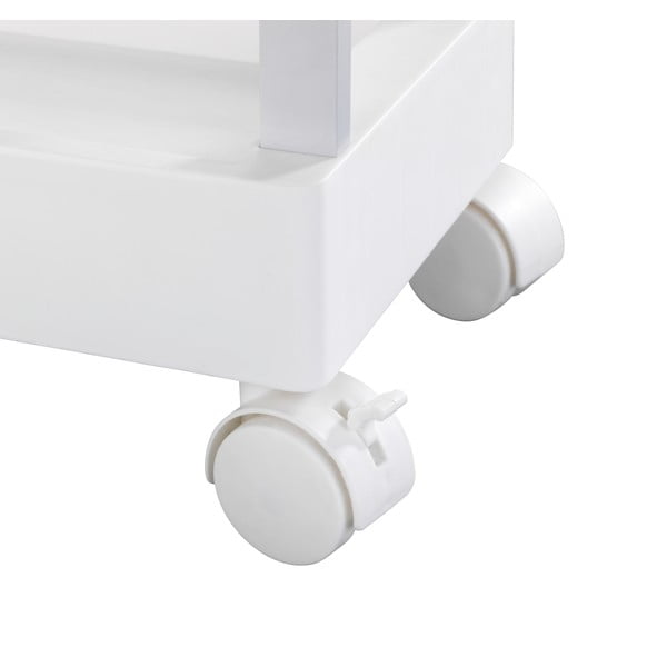 Biały plastikowy regał na kółkach 45x80 cm Mino – Wenko-image-4