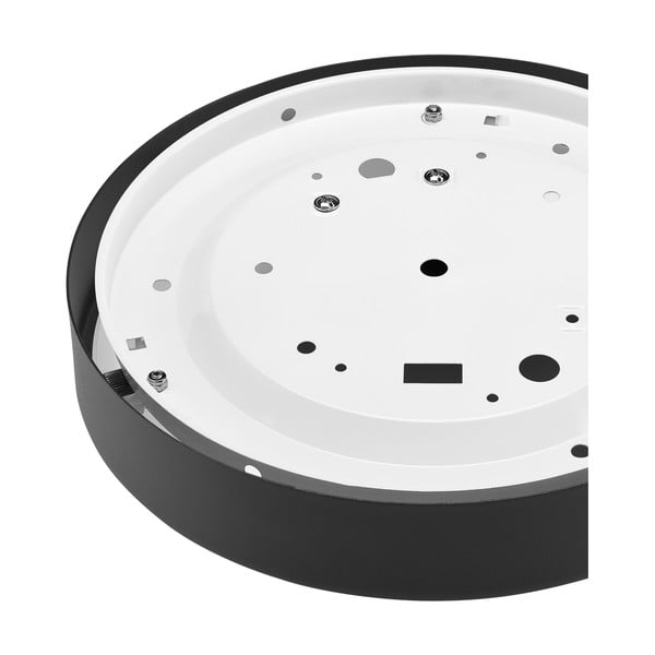 Czarna lampa sufitowa ze szklanym kloszem − LAMKUR-image-4