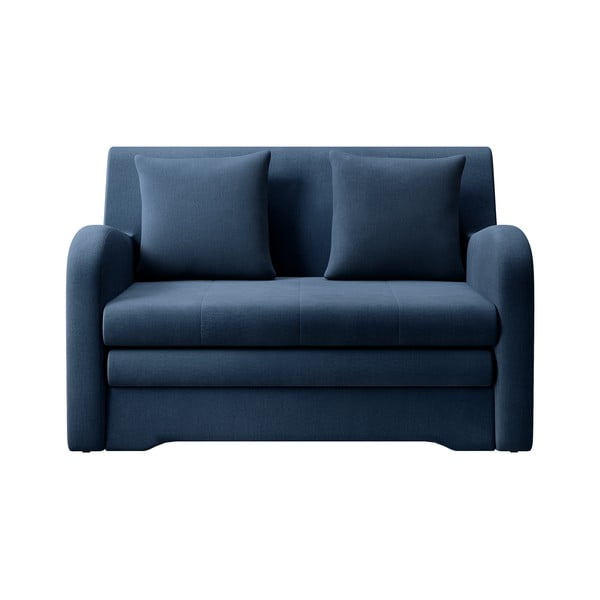 Niebieska aksamitna rozkładana sofa 130 cm Ario – ELTAP