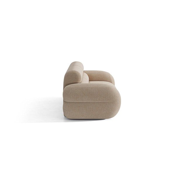 Beżowa sofa z tkaniny szenilowej 220 cm Neo – Micadoni -image-1