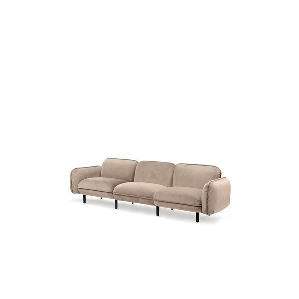 Beżowa aksamitna sofa EMKO Bean-image-2