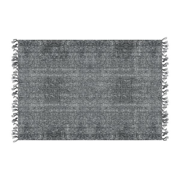 Czarny dywan bawełniany PT LIVING Washed, 140x200 cm