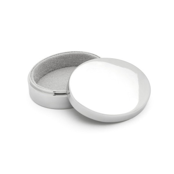 Metalowa szkatułka na pierwszy mleczny ząbek w kolorze srebra z połyskiem 5x4x2 cm Woezel & Pip – Zilverstad-image-1