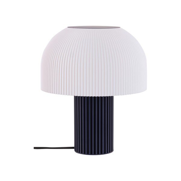 Biała/niebieska plastikowa lampa stołowa (wysokość 29 cm) Maya – Jotex