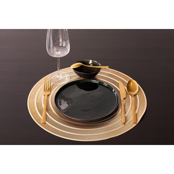 Mata stołowa w kolorze złota Tiseco Home Studio, ⌀ 39,5 cm-image-1