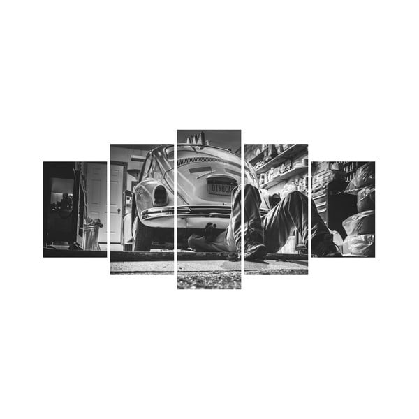 Wieloczęściowy obraz Black&White no. 71, 100x50 cm