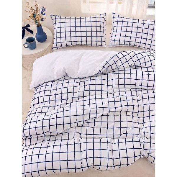 Biała pościel jednoosobowa 200x140 cm Pledsq  – Mijolnir