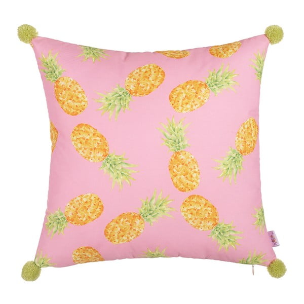 Poszewka na poduszkę Apolena Pink Pineapple, 43x43 cm