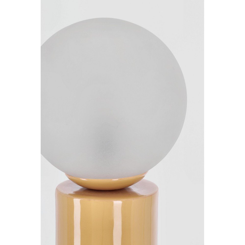 Metalowa lampa stołowa ze szklanym kloszem (wysokość 47 cm) Malton – Bizzotto (zdjęcie 4)