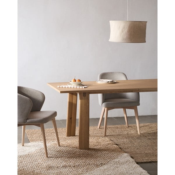 Beżowy tapicerowany fotel jadalniany Darice – Kave Home-image-2