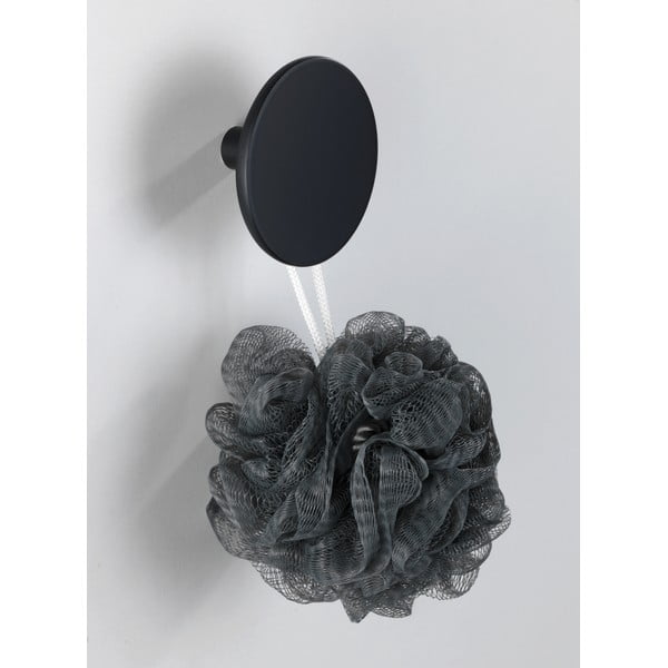 Matowy czarny haczyk ścienny Wenko Melle, ⌀ 8 cm-image-1