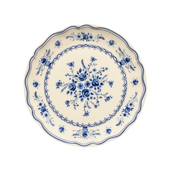 Niebieski/beżowy kamionkowy talerz deserowy ø 21 cm Vila – Costa Nova