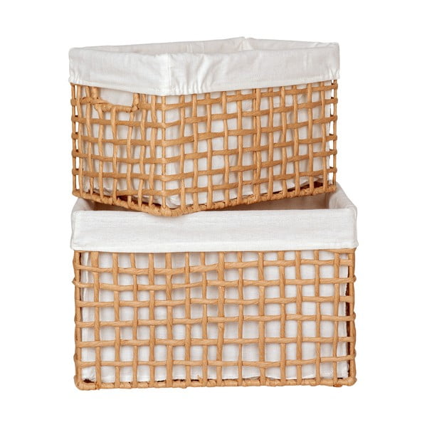 Koszyki zestaw 2 szt. 25x35x22 cm Bustelo – House Nordic-image-2