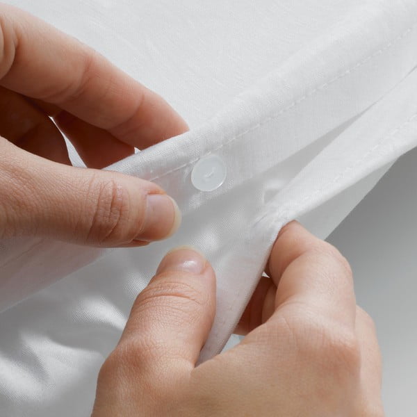 Biała pościel jednoosobowa z kory 140x200 cm Plissia – douceur d'intérieur-image-3