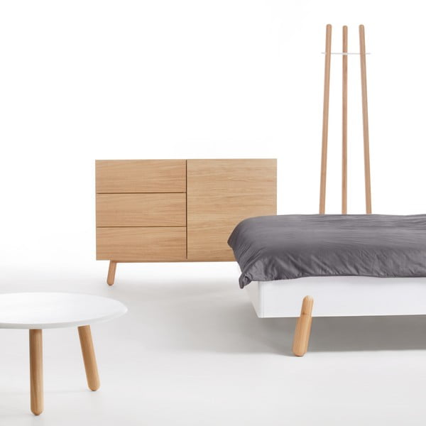 Łóżko Jitona Mamma z tapicerowanym zagłówkiem, 160x200 cm-image-2