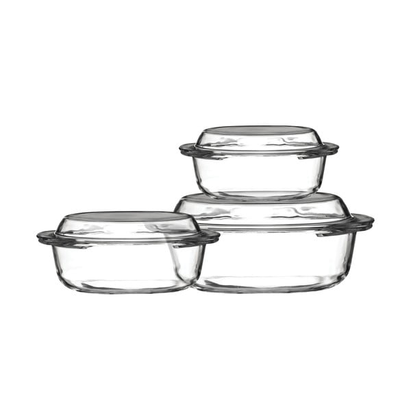 Szklane naczynia do zapiekania zestaw 3 szt. 21x24 cm Ovenlove – Premier Housewares