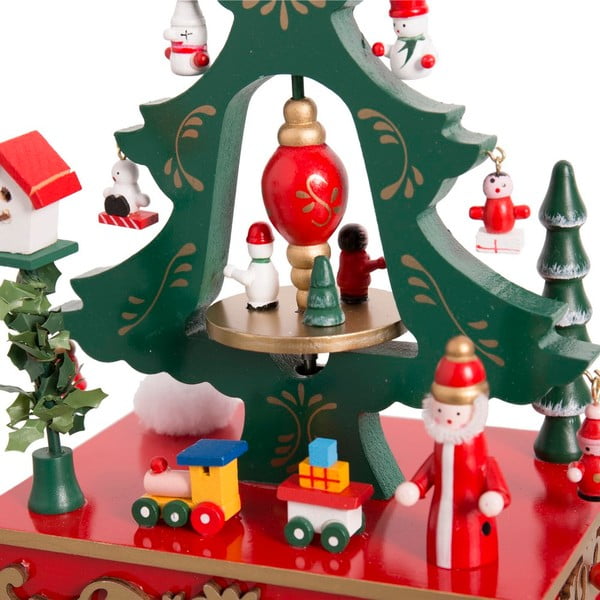 Drewniana figurka grająca (wysokość 24 cm) Christmas Tree – Casa Selección-image-1