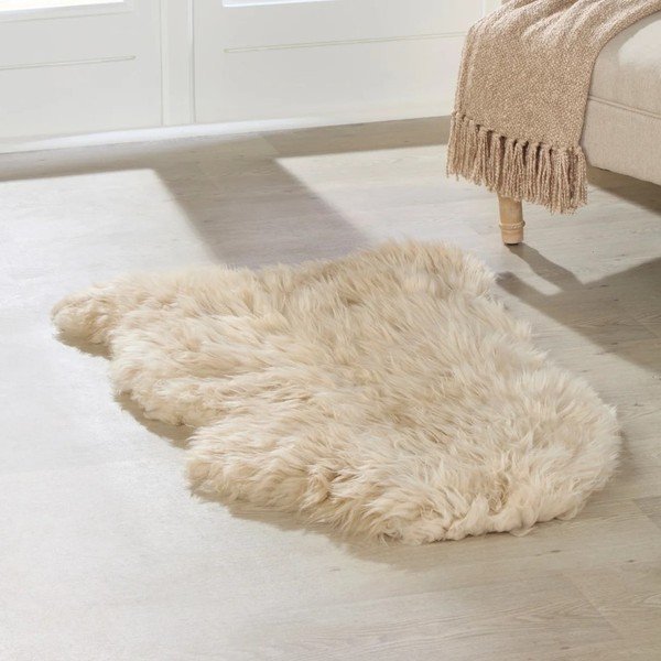 Beżowa skóra owcza Native Natural Sheep, 60x120 cm-image-1