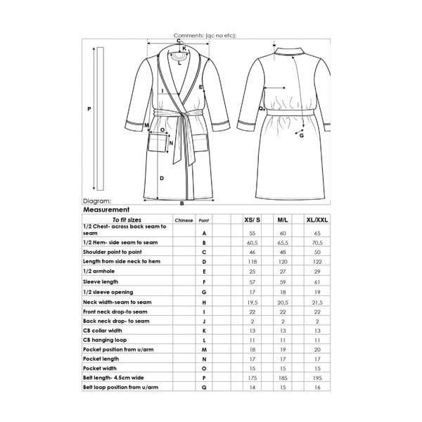 Różowy bawełniany szlafrok w rozmiarze XL/XXL Terry – HIP-image-1