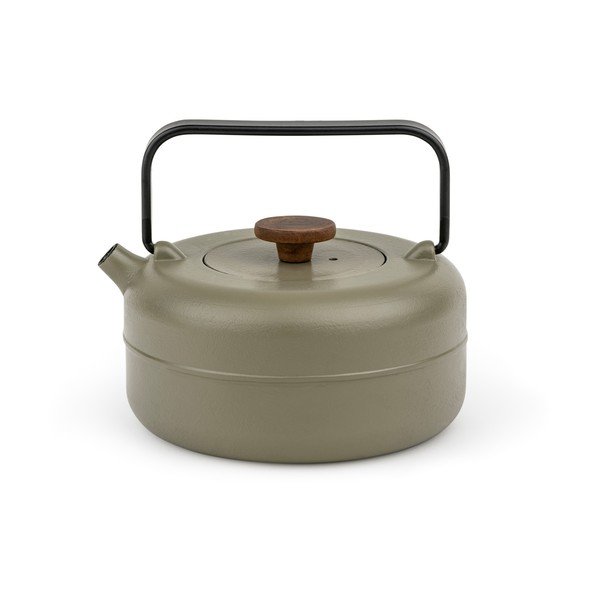 Żeliwny dzbanek do herbaty z sitkiem w kolorze khaki 750 ml Henan – Bredemeijer