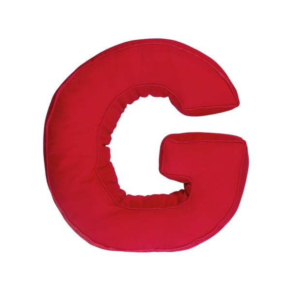 Poduszka w kształcie litery G, czerwona