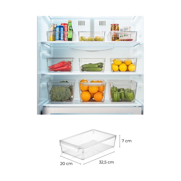 Plastikowy organizer do lodówki 3 szt. – Hermia-image-2