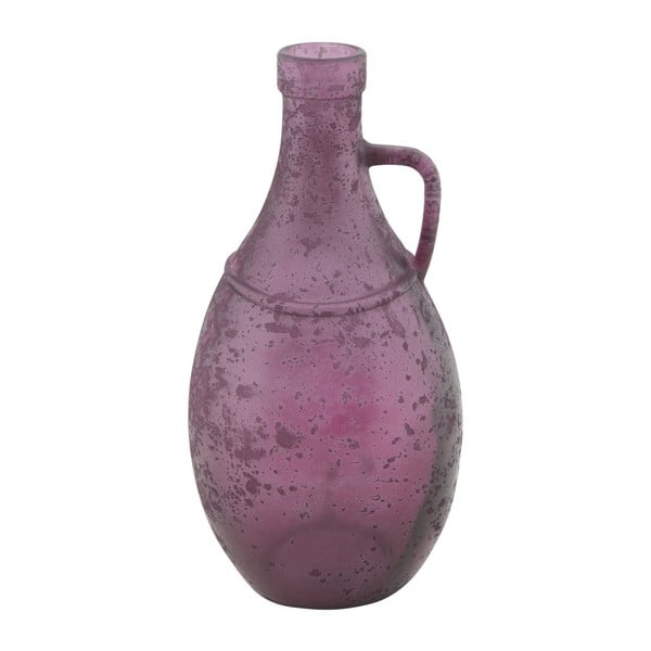 Fioletowy wazon ze szkła z recyklingu Mauro Ferretti Bordeaux, ⌀ 12,5 cm