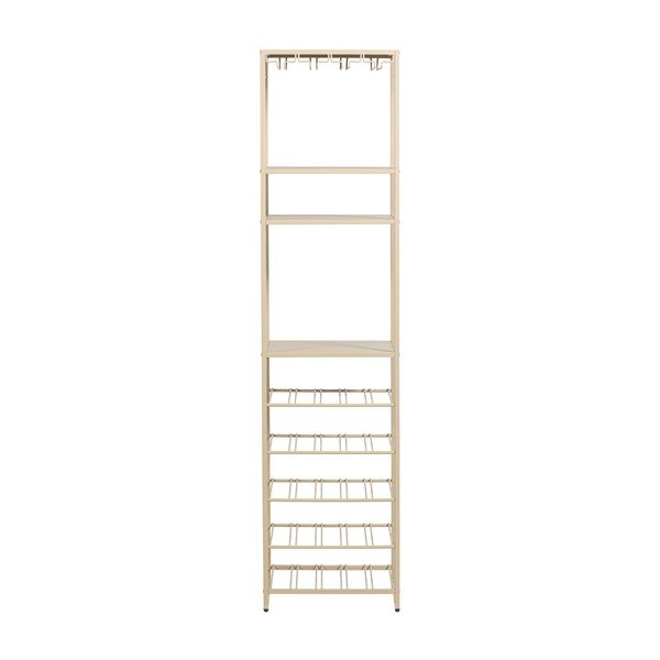 Beżowa szafka na wino liczba butelek 25, 45x185x40 cm Reese – WOOOD-image-2