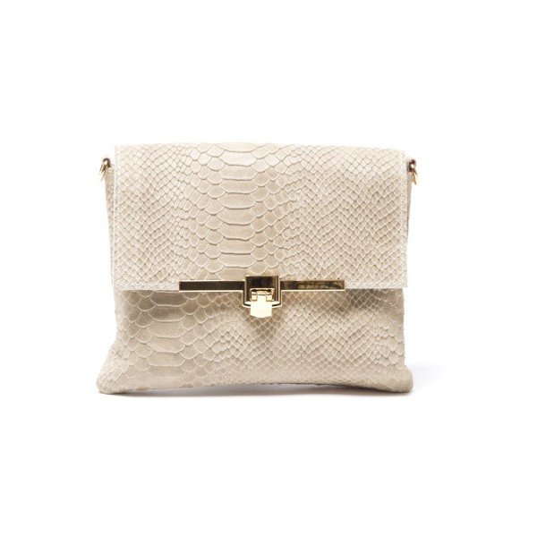 Torebka skórzana Sofia Cardoni 882 Beige