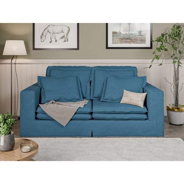 Niebieska sofa 196 cm Nora – Ropez-image-1