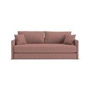 Różowa rozkładana sofa z tkaniny szenilowej 209 cm Shannon – Cosmopolitan Design
