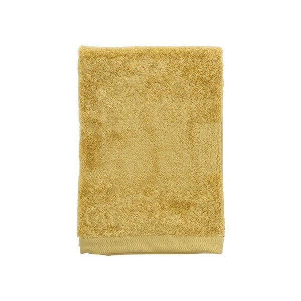 Żółty ręcznik kąpielowy z bawełny organicznej 70x140 cm Comfort – Södahl