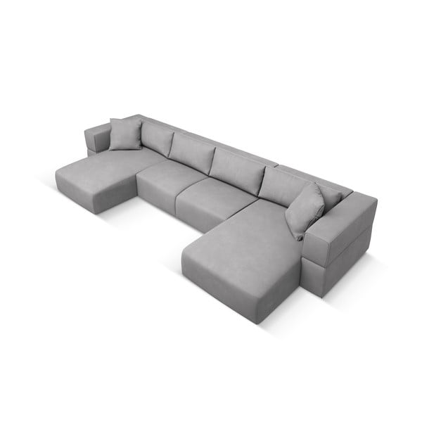 Jasnoszary narożnik (w kształcie litery U) Esther – Milo Casa-image-2