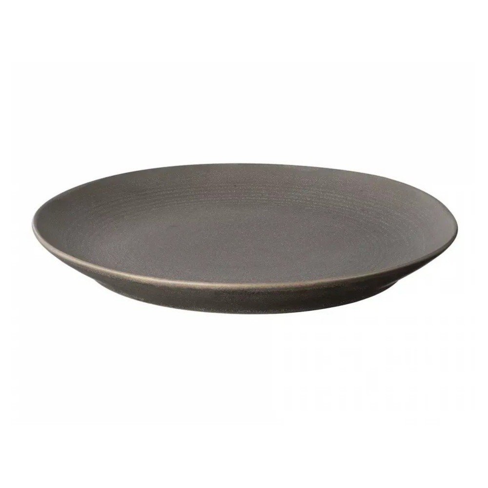 Ciemnobrązowy ceramiczny talerz ø 26 cm Kumi – Blomus