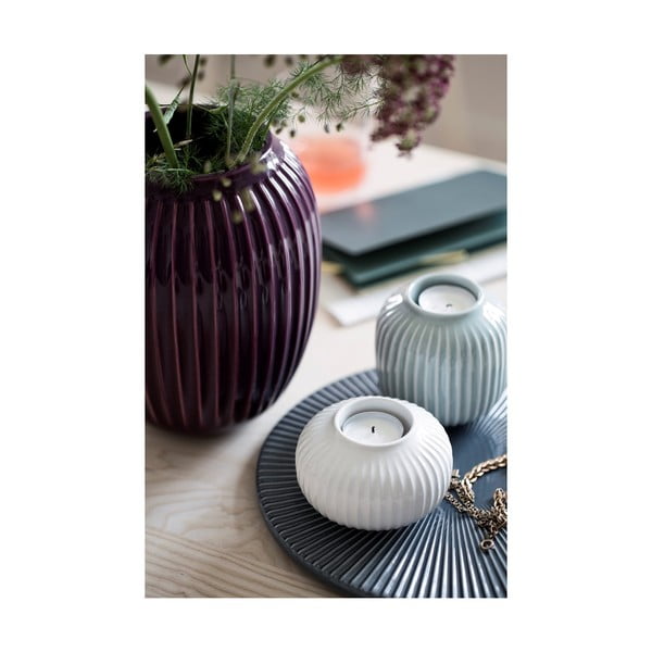Biały porcelanowy świecznik Kähler Design Hammershoi, ⌀ 8 cm-image-2