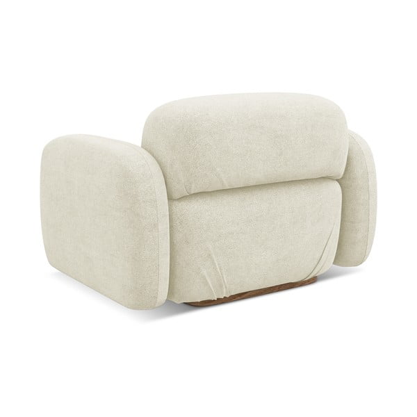 Kremowy moduł sofy z materiału bouclé Ailani – Makamii-image-3