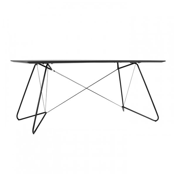 Czarny stół OK Design Oas, 170x90 cm