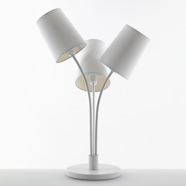 Biała lampka stołowa Tomasucci Tris