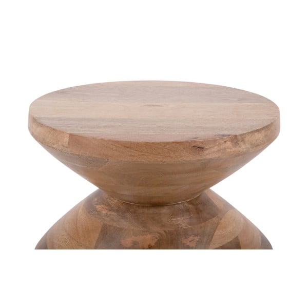 Okrągły stolik z litego drewna mango ø 35 cm Totem – Leitmotiv-image-4