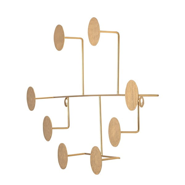 Metalowy wieszak ścienny w kolorze złotym Fia − Bloomingville-image-3